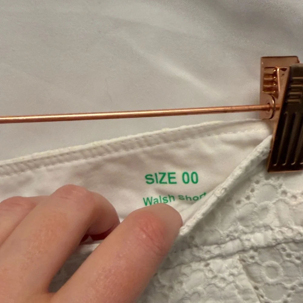 White Eyelet Lace Shorts Walsh Short - Picture 2 of 3